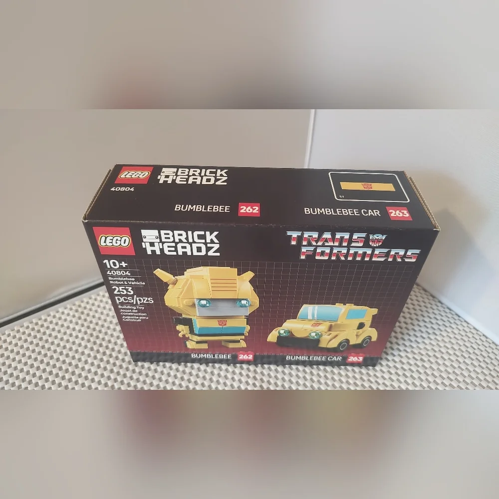 Lego 40804 Bumblebee Robot & Vehicle Transformers Brick Headz NWT Building Toy
